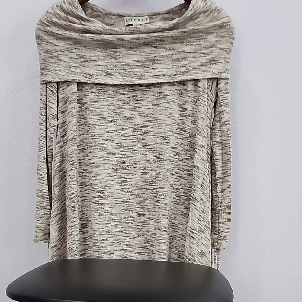 Knox Rose Cream Cowl Neck Sweater